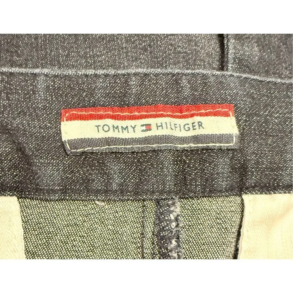 Tommy Hilfiger Classic Denim Skirt Stretch Knee Length Sz. 12